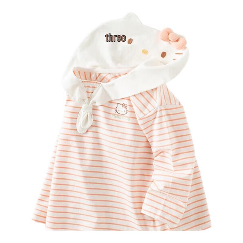 David Bella Hello Kitty Girls  Striped Long-Sleeve T-shirt 73cm