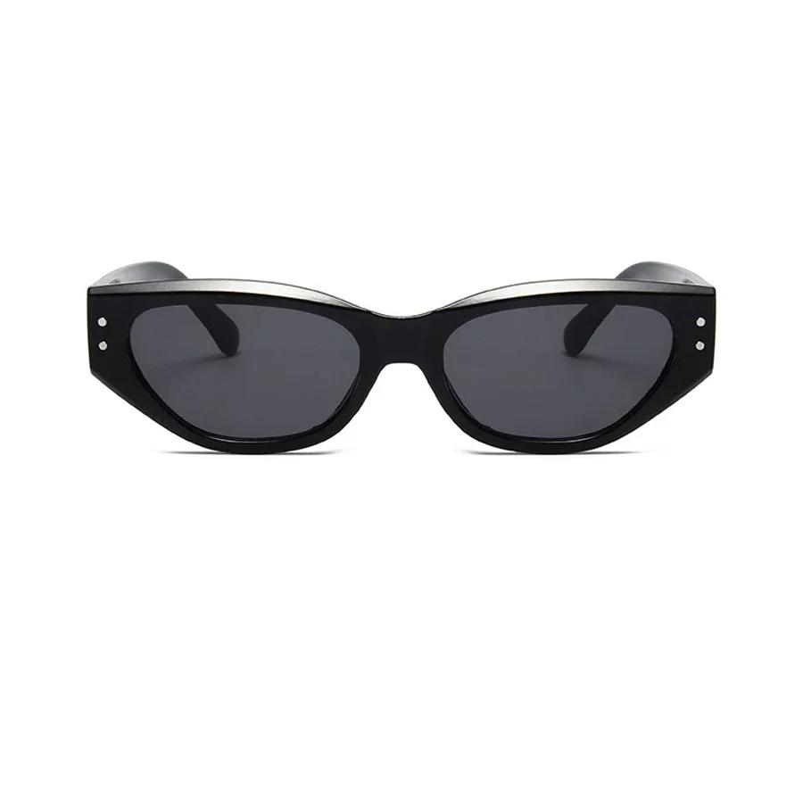 Retro Cat Eye Sunglasses Women Vintage Small Eyewear Women Men Rivet Sun Glasses Female Luxury Brand Eyewear UV400