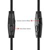 QKIIP Replacement Cable Cord Compatible with Kingston Hyperx Cloud Alpha and Cloud Mix Gaming Headset, Headset Audio 3.5mm Cable with Inline Mute &