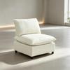 Salon Armchair, Modern 1-Seater Without Reclining Function, Large Seating Area with Thick Cushions, Dimensions 146x85x78 Cm