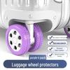 Silicone Silent Luggage Wheel Cover - Universal Replacement Accessory