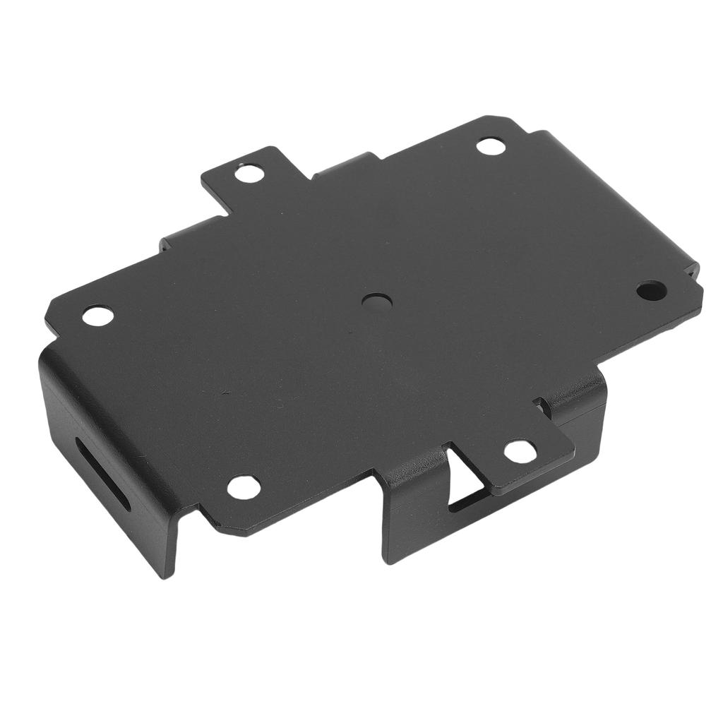 Small Battery Tray Aluminum Boat Mount with Adjustable Hold Down Strap for 12V 6-15AH 6V 7-12AH Batteries Storage