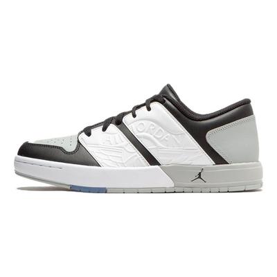 Air Nu Retro 1 Low GS Light Smoke Grey Kids Sneakers White Varsity-Red Black FB4412-106