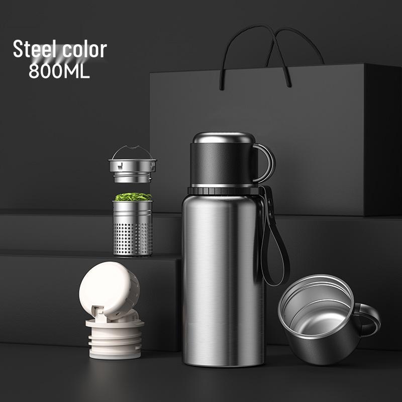 

Изолированная бутылка для воды из нержавеющей стали 316 с умным дисплеем температуры - Сверхбольшая вместимость для мужчин Smart Lid with Temperature Display