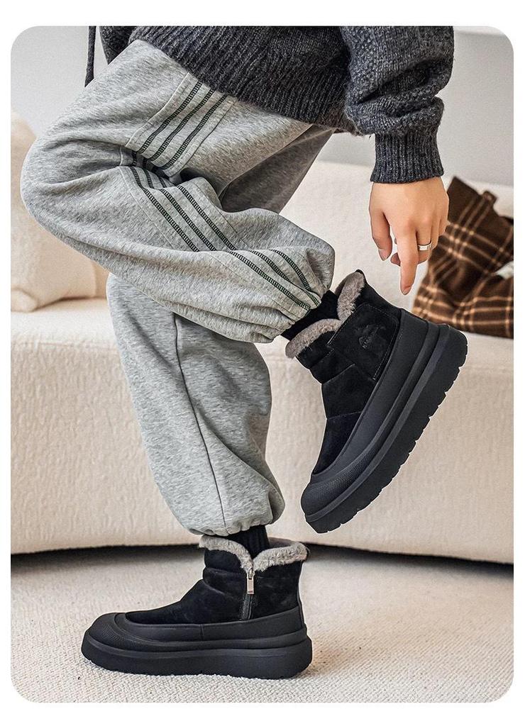 2025 Men's Plus Velvet Thick Cold Protection Slip-on Outdoor Snow Boots