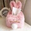 Toilet Paper Holder Plush Rabbit Tissue Cover Cartoon Napkin Holder Napkin Case Tissues Storage Box