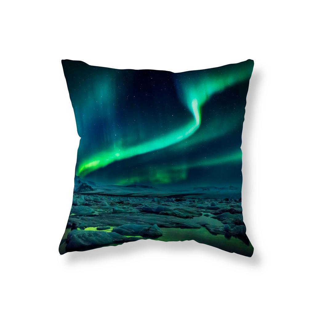 Aurora Star Landscape Pillow Cover Sofa Car Decorative Pillow Cover Chair Cushion Cover Room Aesthetics Home Decor 45x45cm