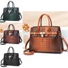 Borsa a Tote Elegante di Grande Capacità con Fantasia Coccodrillo Per l'Uso Quotidiano alla Moda