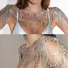 Delicate Crystal Embellished Layered Body Jewelry Ergonomic Shoulder Fit Sturdy Design for Bridal and Festive Wear