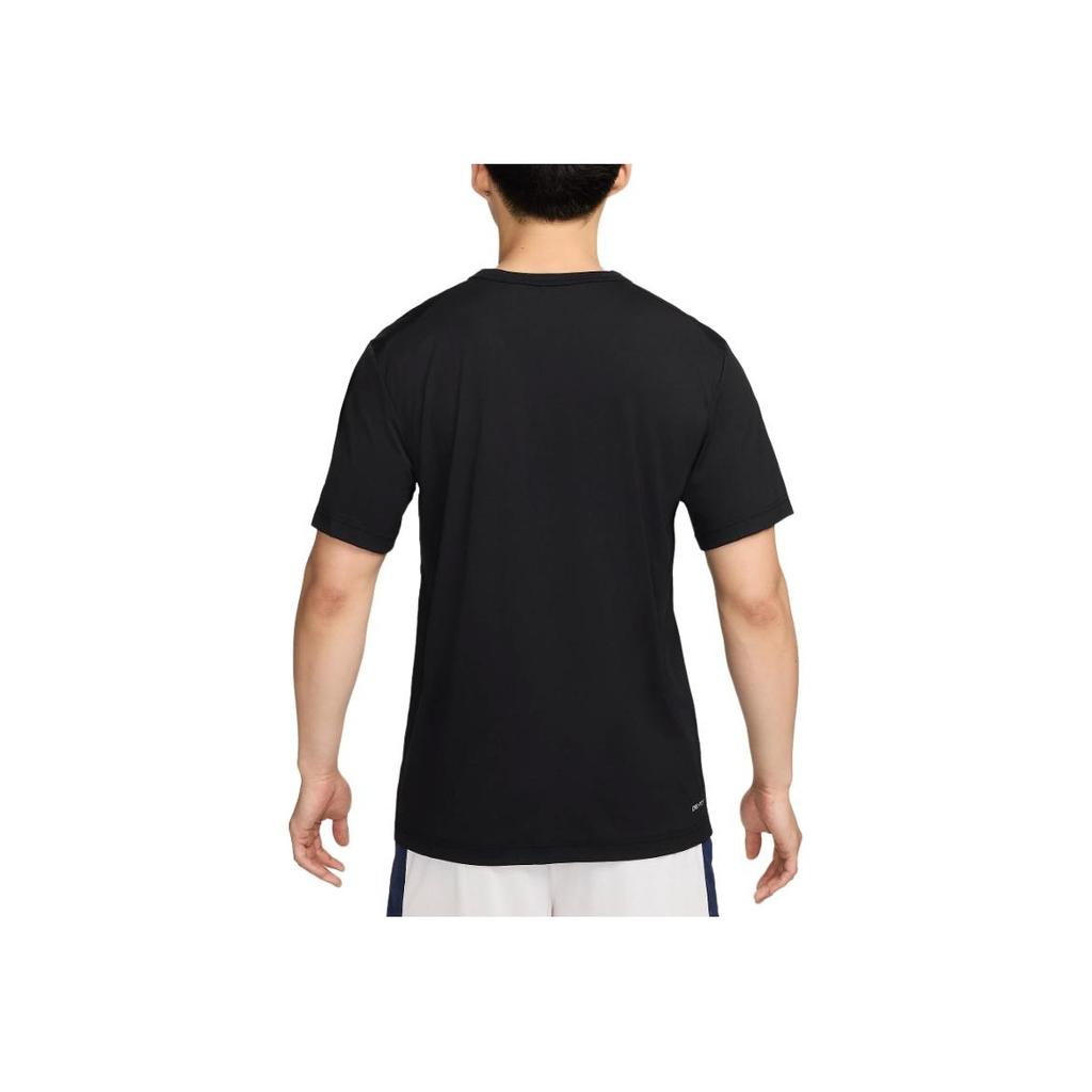 Nike Dri-FIT UV Soft Comfortable Moisture-Wicking Short Sleeve T-Shirt Men Tops Black FZ0291-010