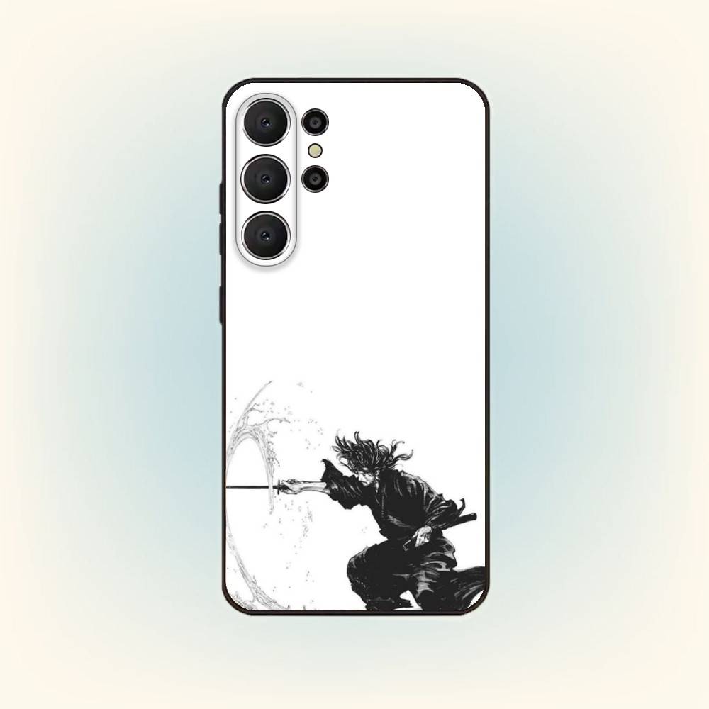 Vagabond M-Miyamoto M-Musashi Fodral För Samsung S26,S25,24,23,22,30,21,10,9,Ultra,Plus,Lite,Svart Mjukt Fodral