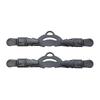 Snorkeling Fin Spring Heel Straps Adjustable Diving Black 1b S