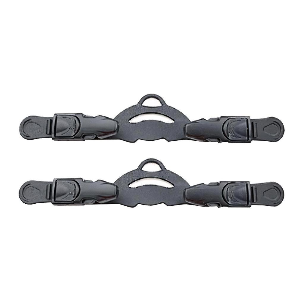 Snorkeling Fin Spring Heel Straps Adjustable Diving Black 1b S