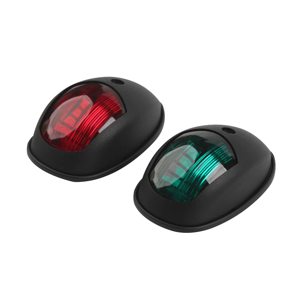 Yacht-Navigationslicht Wasserdicht LED Marine Signalhornlicht Navigationslicht Rot und Grün Marineleuchte 12V 24V 2 Stück