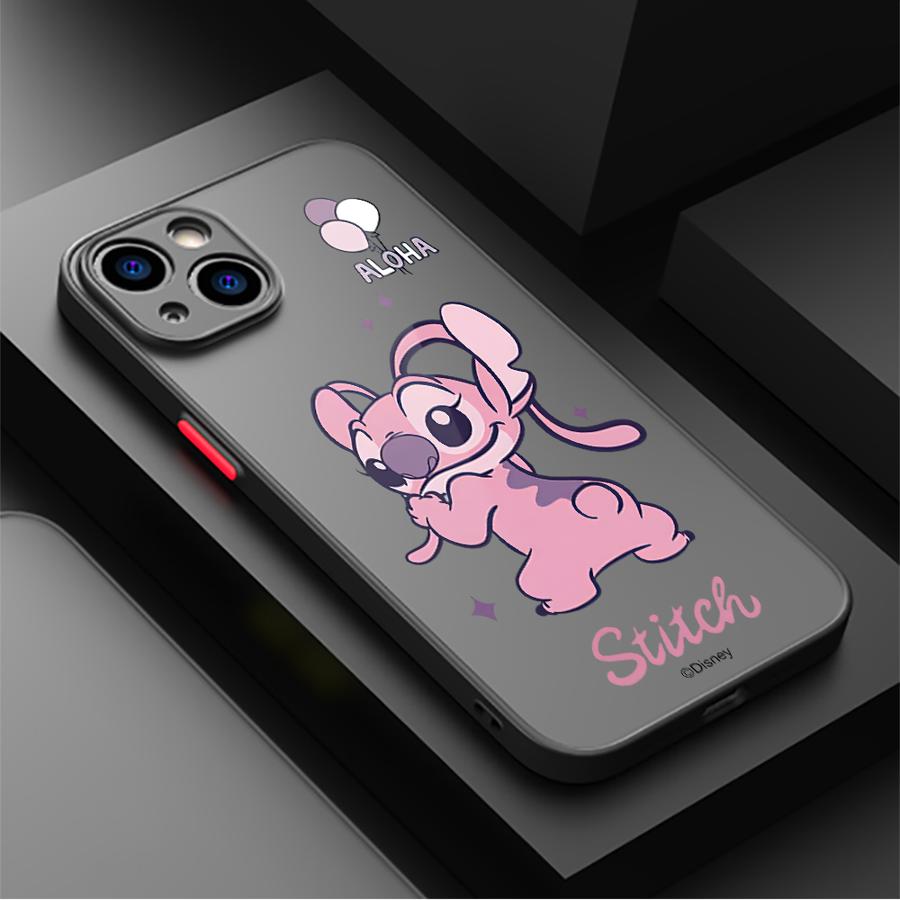 Stitch Angel Back Phone Cover Case for iPhone 17 Pro Max 12 XS XR 17e Air 7 8 SE 11 14 16 Plus 13 Mini 15