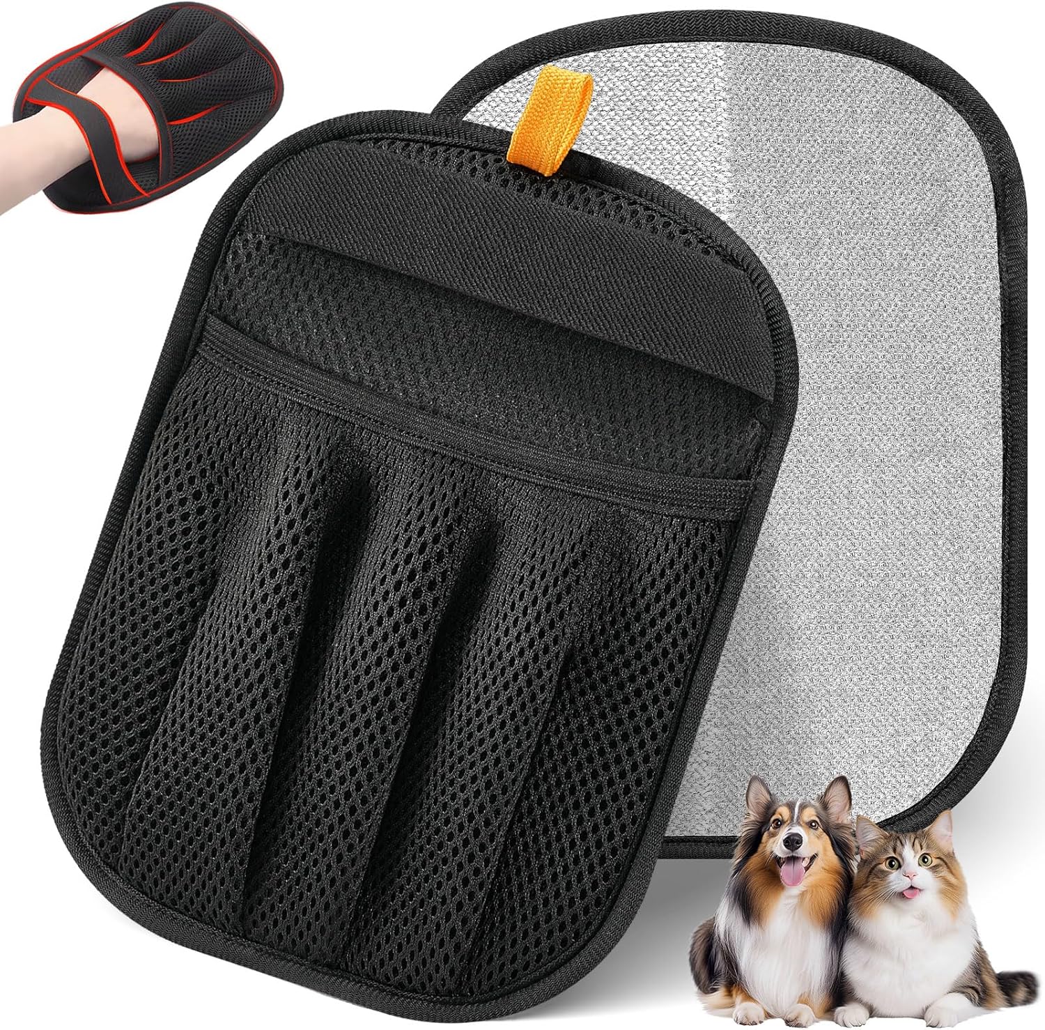 Pet Hair Removal Glove for Cats  Dogs, Upgraded Five-Finger Electrostatic Pet Hair Glove, Reusable  Remover Tool for Laundry, Couch, Carpet, Car Seat 1pcs