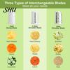 Detachable Electric Salad Maker Cheese Grater Vegetable Multi-purpose Cutter Slicer BPA-Free Potato Scrubber Shredder