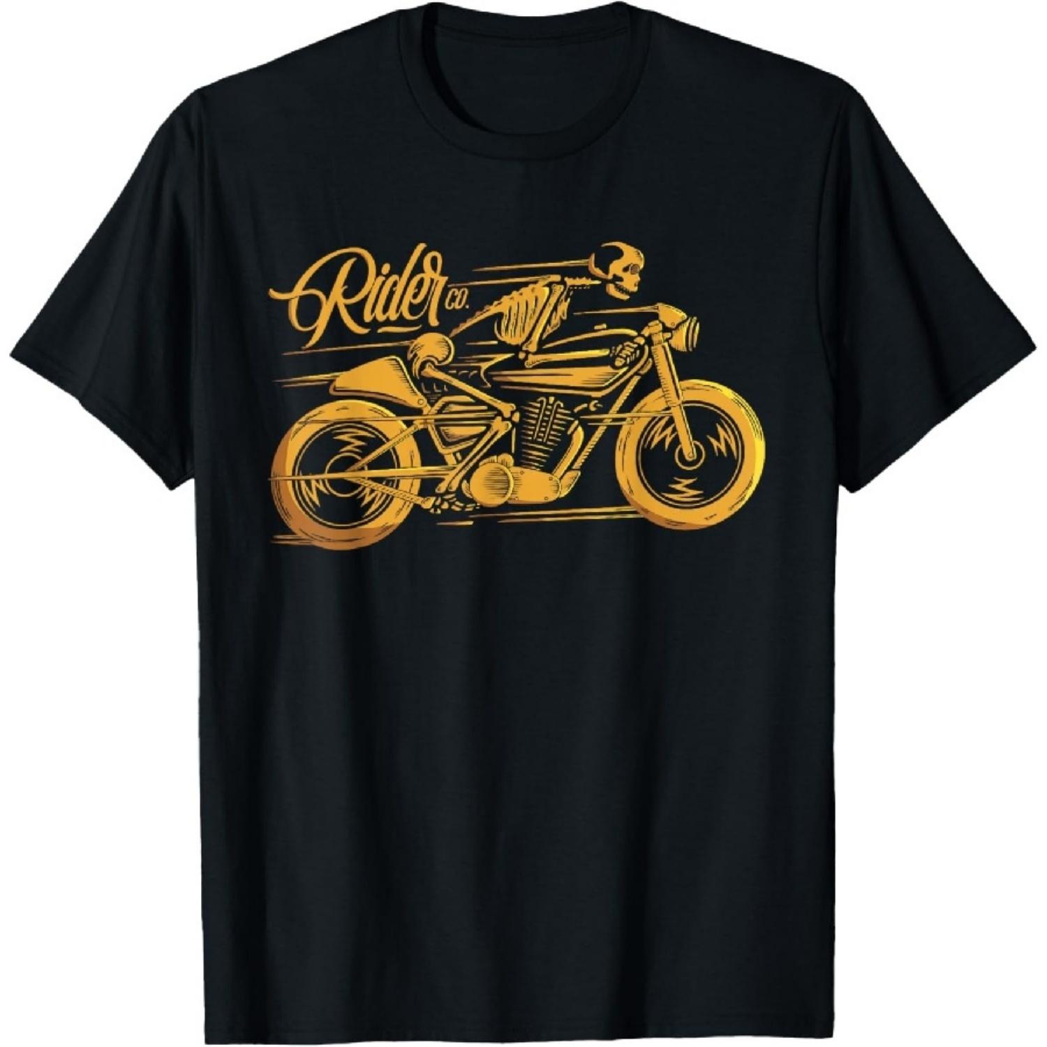 

Футболка Cafe Racer - Ghost Classic Rider - Винтажный мотоцикл XXXXXL чёрный