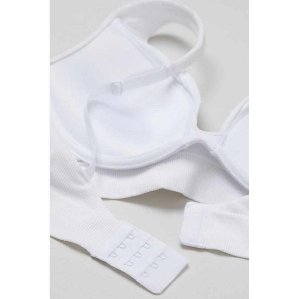 H&M Seamless Jersey Push-up Bra White