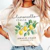 Camiseta Limoncello Italia, Costa Amalfitana Limón Dolce Vita Camiseta Comfort Colors