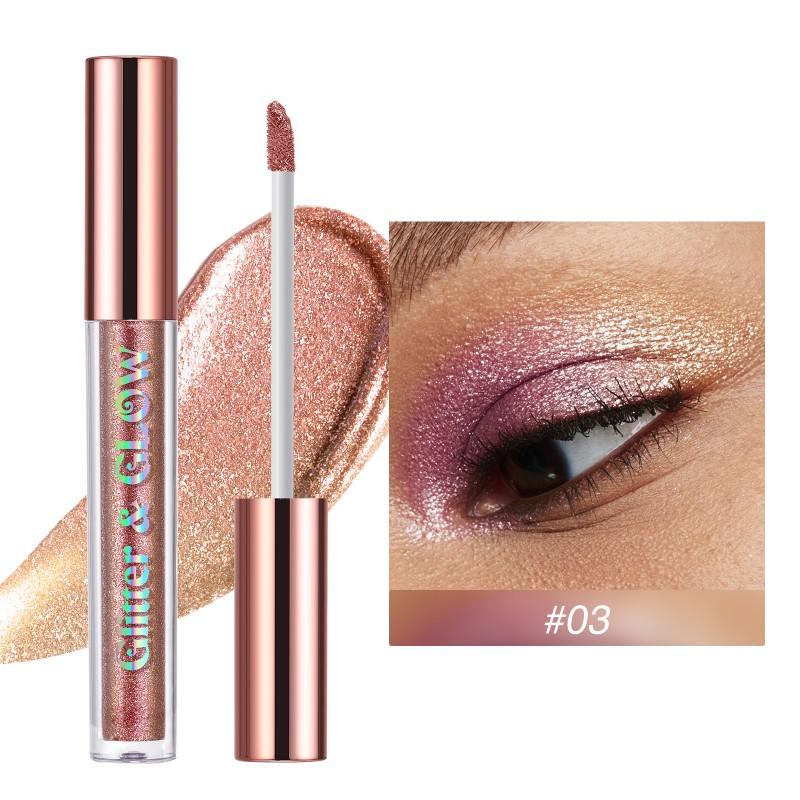 10 Colors Glitter Liquid Eyeshadow Chameleon Metallic Eyeshadow Longer-Lasting Holographic Eye Looks