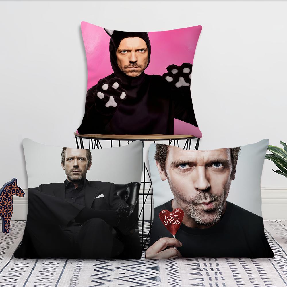 Tv D-Dr House Housecat Meme Cushion Cover Comfort Soft Hogar Pillowcase For Sofa Living Room Bed Home Decor Protective Covers