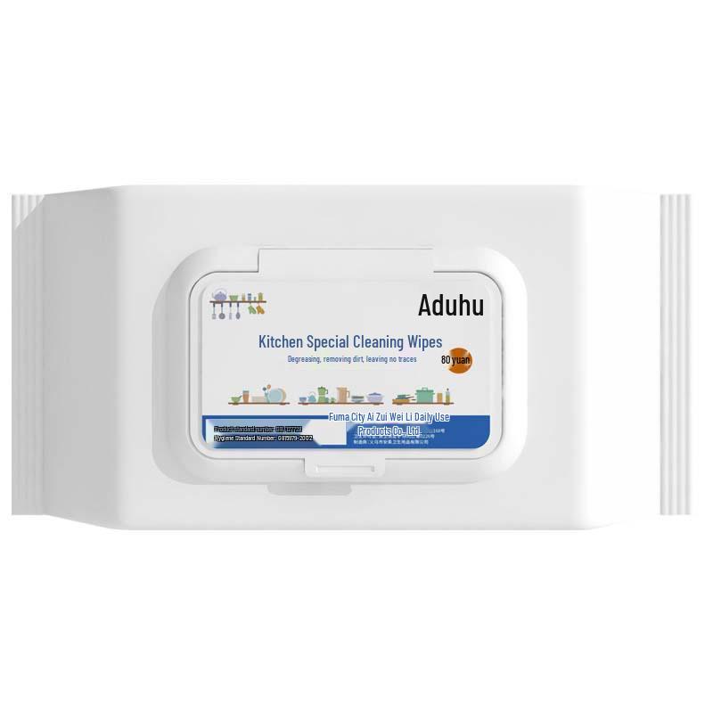 Extra Large & Thick Kitchen Degreasing Wipes - Powerful Disposable Cleaning Towelettes