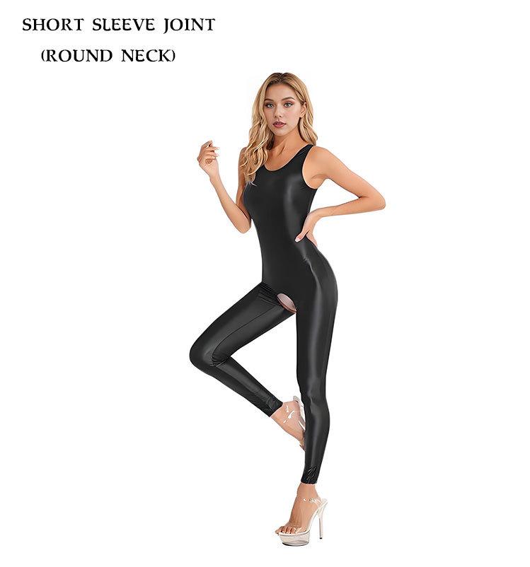 Body da Fitness Scintillante da Donna con Canotta e Leggings 9/10