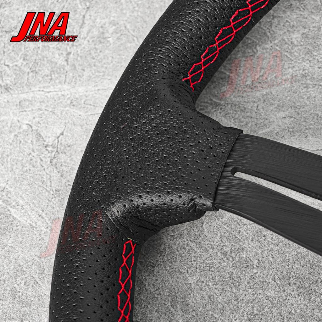 13inch JDM Drift Racing Steering Wheel Suede Leather Tuning Steering Wheel PC-ST18