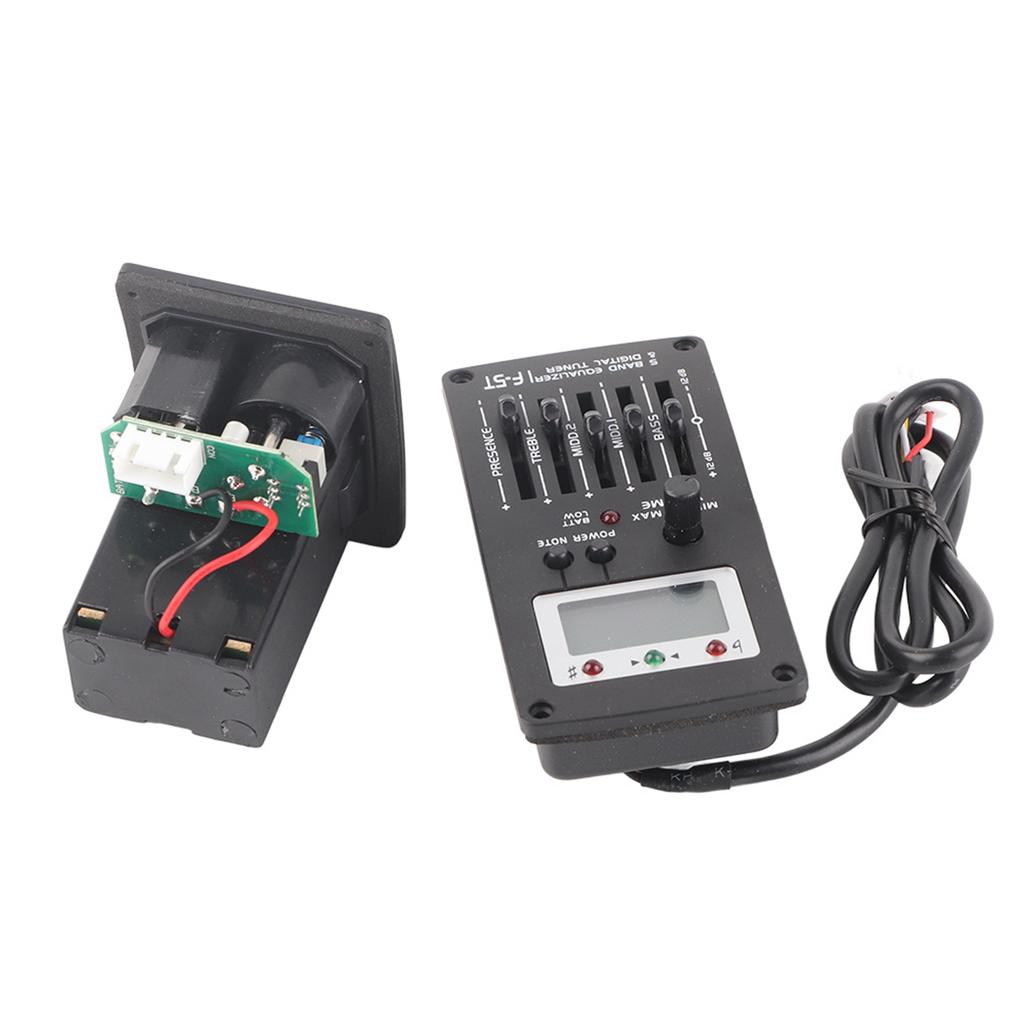 F‑5T 5 Band EQ Equalizer Pickup Tuner for Acoustic Guitar Musical Instrument Accessory Kit