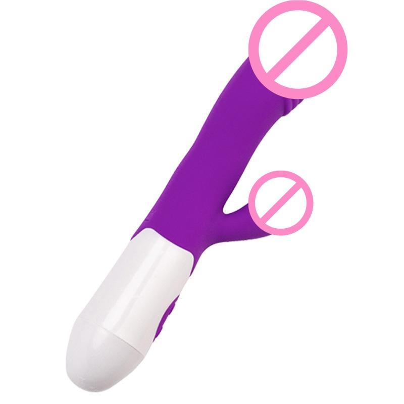 30 Frequency Vibrator Waterproof Dildo Clit Stimulator With Soft Flexible Silicone Quiet Operation Vibrator Sex Toy for Women