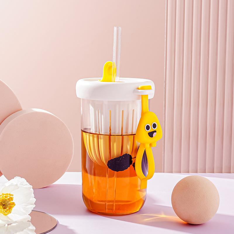 Water cup High value plastic cup Portable kettle Student summer straw cup