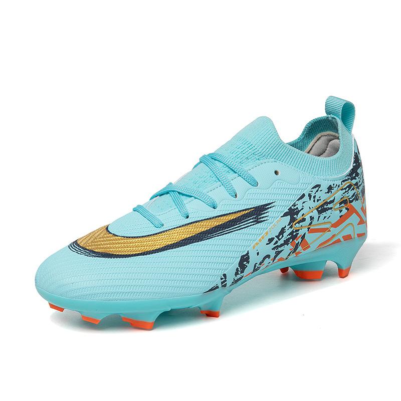 High-top football shoes men's artificial turf women's AG long nails TF broken nails children's football shoes can be