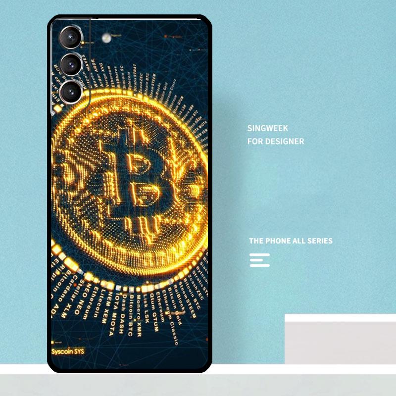 Bitcoins Coin Case For Samsung Galaxy S25 Ultra S25 FE S20 S21 S22 S23 Plus S9 S10 S24 Ultra Phone Cover