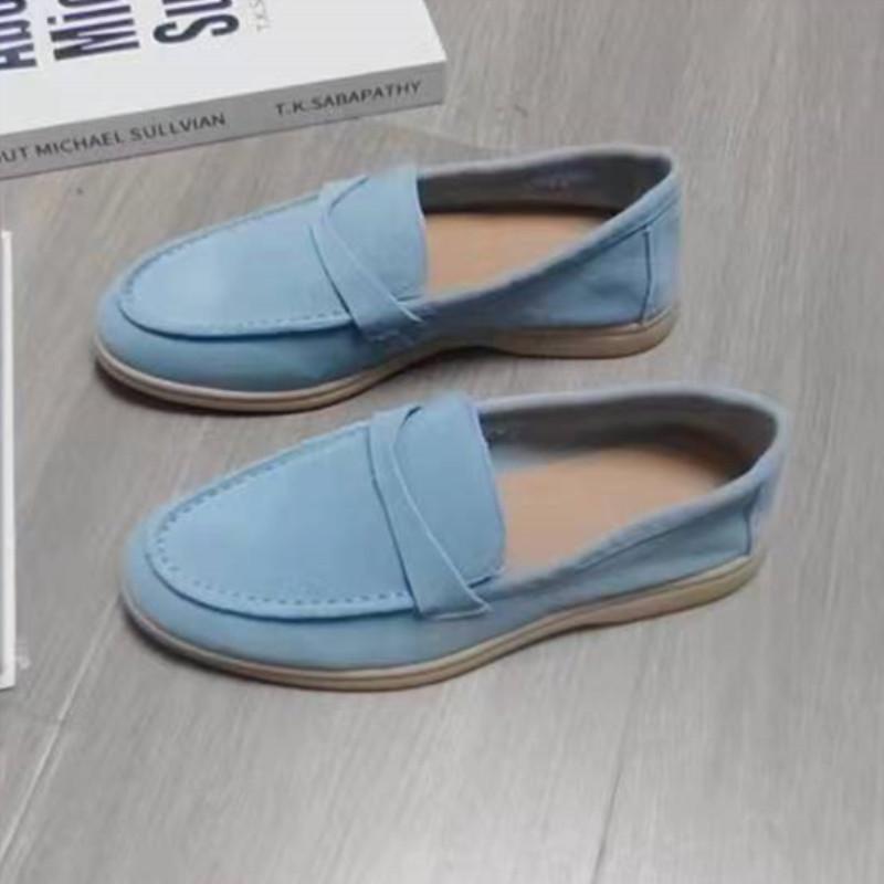 Women's Suede Loafers: Spring To Autumn Slip-on Flats In Plus Sizes