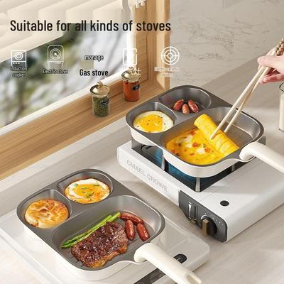 Saint Bede 3-in-1 Titanium Ceramic Non-Stick Breakfast Frying Pan
