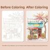 Decompression Coloring Book Set Tri-fold Drawing Notebook New Art Painting Book  Art Painting