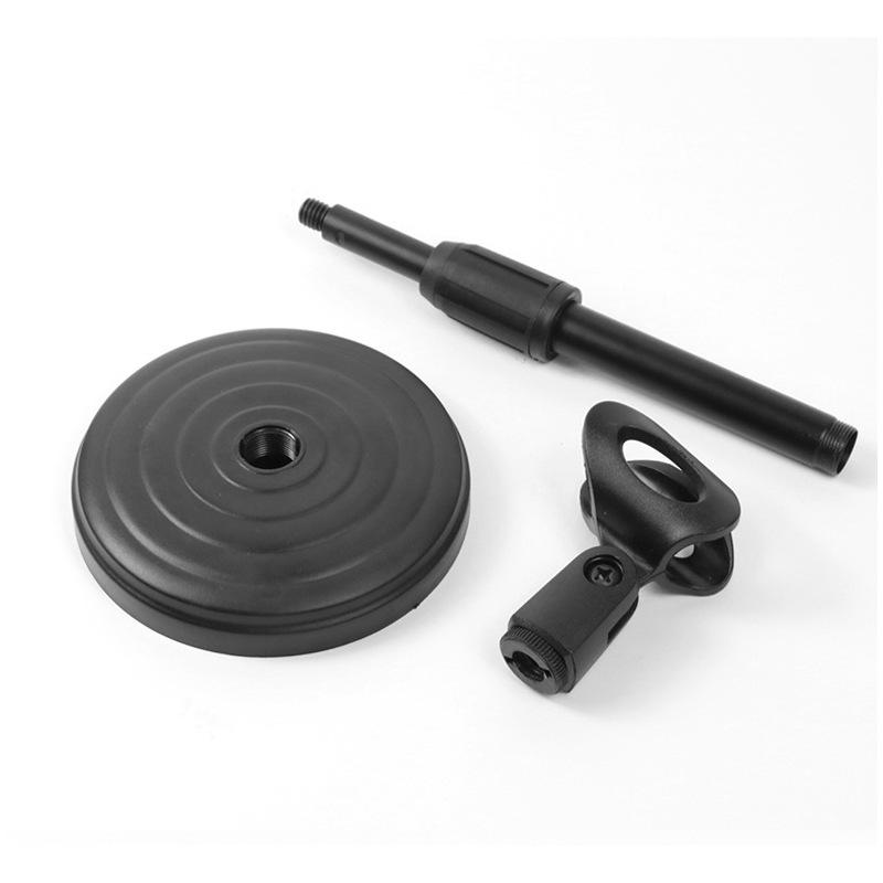 e300 Desktop Microphone Stand with Condenser Clip - Versatile for Conferences, Presentations, and K Songs