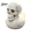 Modern Gothic Home Decor 3D Printed Skull Duck Ornament, Figurine, Creative Novelty Spooky Cute Figurine Halloween for Office Bedroom Living