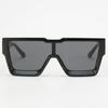 Retro Vintage Black Square Women Sunglasses Luxury Large Frame Gradient Glasses Fashion Cat Eye Oversized