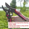 Gardening Plant Scissor Adjustable Ratchet Skip Garden Pruning Shear SK5 Steel Cutter Labor-saving Branch Pruner Trimmer Tools