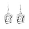 New Exaggerated Personality Geometric Vortex Spiral Drop Dangle Earrings Retro Creativity Hip Hop Rock Street Jewelry Accessory