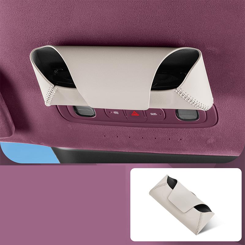 For Xiaomi YU7 2025-2026 Car Eyeglass Case Central Control Under Magnetic Suction Sunglasses Storage Box Automobile Supplies