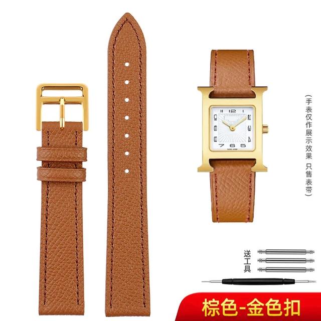 

Genuine Leather Strap Of The Watch Is Suitable For Hermes 14mm 16mm 18mm 20mm Fashionable Comfortable Soft cowhide Bracelet 20mm