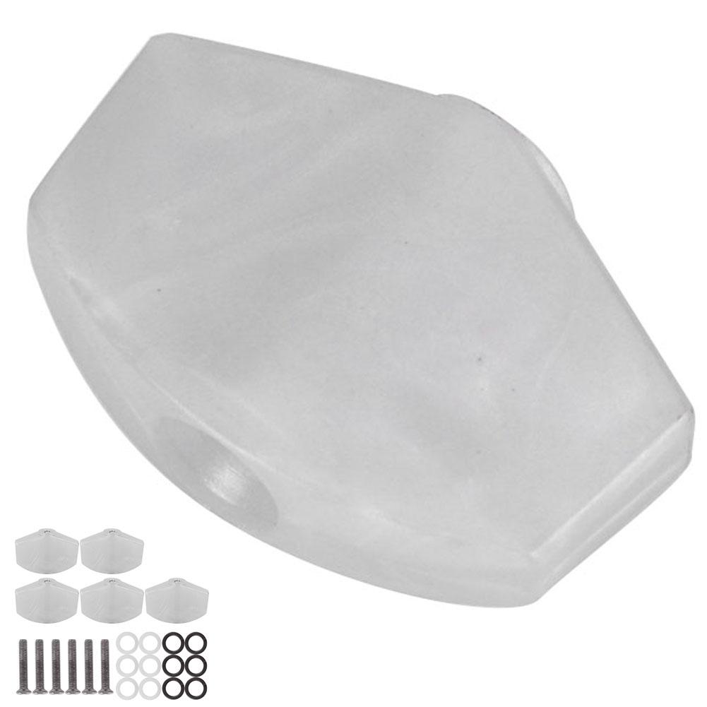 6PCs Guitar String Cap Tuner Button with Screw Musical Instrument Accessories for UkuleleWhite