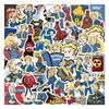 60 kusů herních samolepek Fallout k ozdobení kufrů a notebooků vodotěsné samolepky