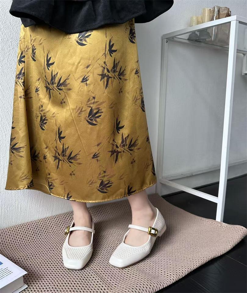 French woven word belt Mary Jane 2025 new autumn splicing square head thick heel women's shoes fashion shoes