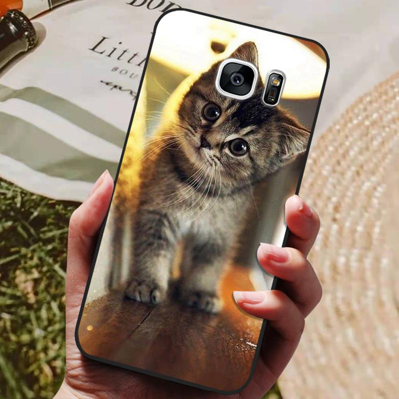 For Samsung Galaxy S7 Edge Silicone Case Cute Pattern Soft TPU Phone Cover For Samsung Galaxy S6 S7 S 7 Edge Back Cover Bumper