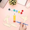 Wooden Blank Pencil Shaped Bookmarks Unfinished Craft Supplies DIY Painting Writing Engraving Bookmark Accessories for Readers