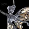 Reusable Party Hanging Ornaments Faux Crystal Christmas for Tree, Clear Snowflake/Starfish/Heart/Bird/Horse Decoration Shatterproof Seasonal